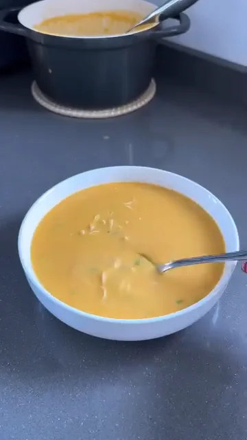 Chicken Soup with Vegetables Bowl