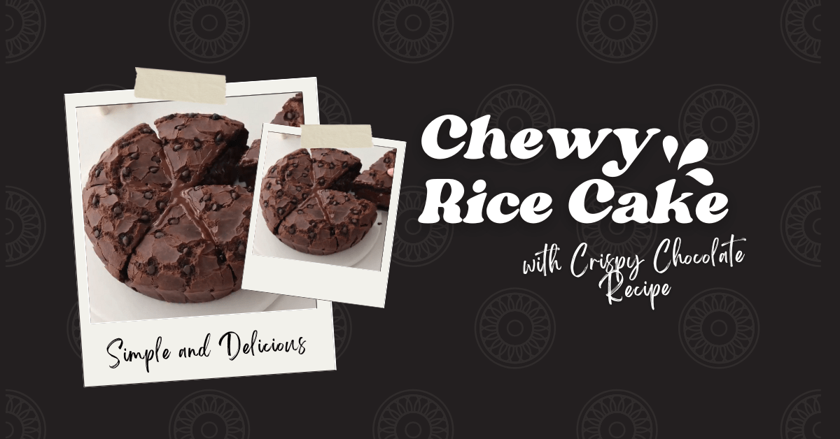 Chewy Rice Cake with Crispy Chocolate