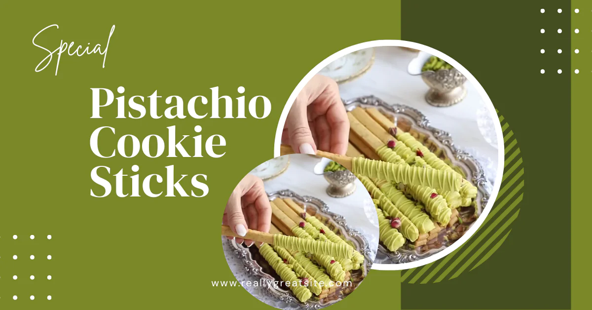 Pistachio Cookie Sticks