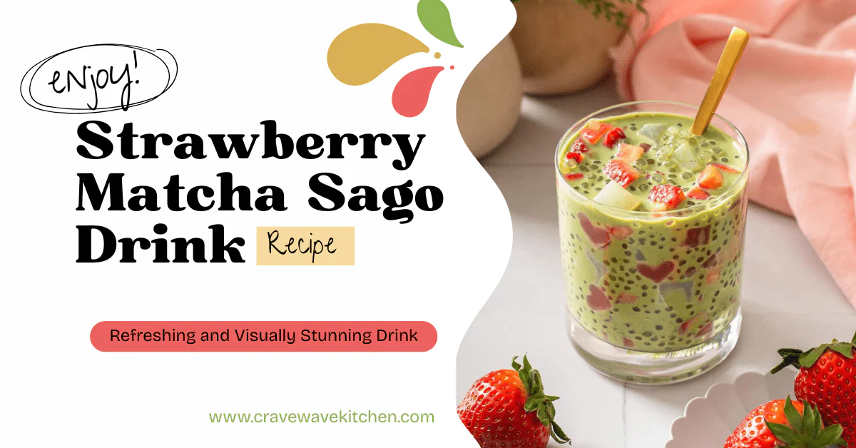 Strawberry Matcha Sago Recipe