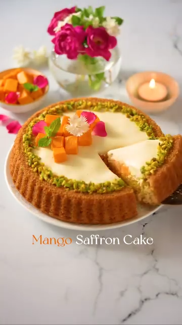 Saffron Tart Cake recipe