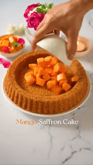 Saffron Tart Cake