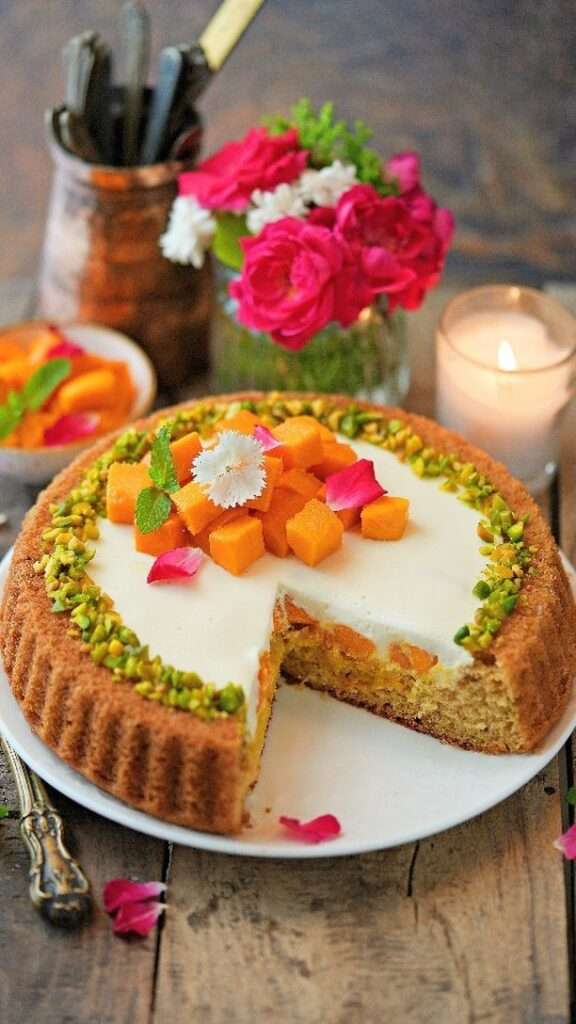 Saffron Tart Cake recipe