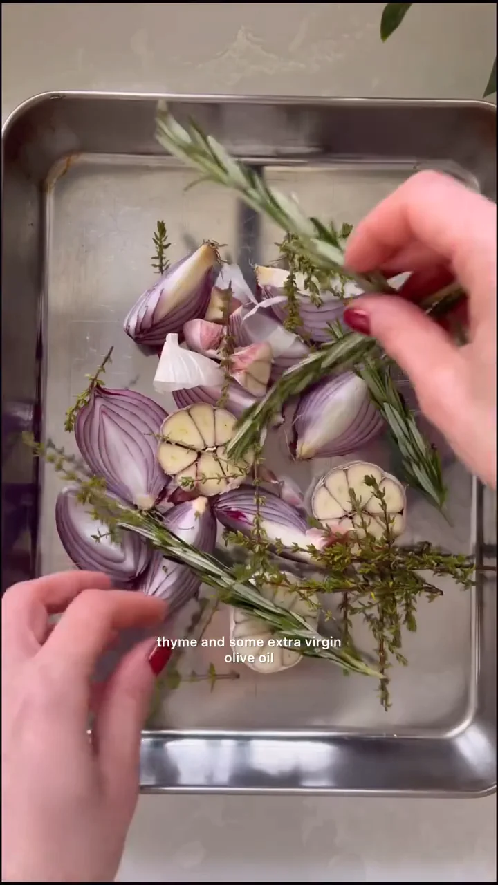 Aromatic Bed for Lamb Shoulder Roast