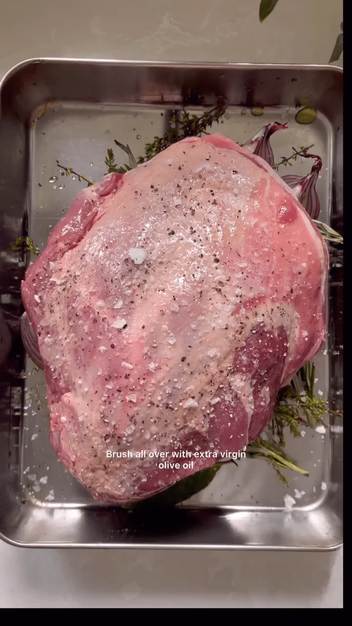 Slow Roasted Lamb Shoulder with Crust