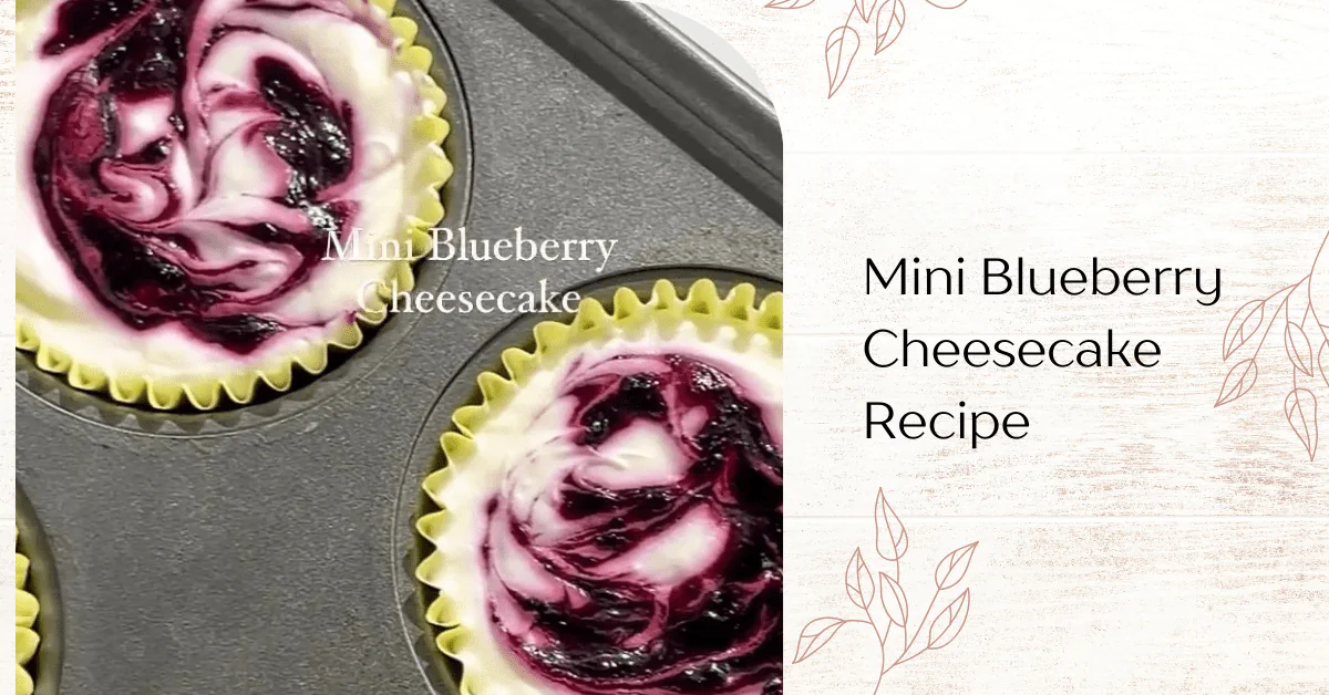 Mini Blueberry Cheesecake
