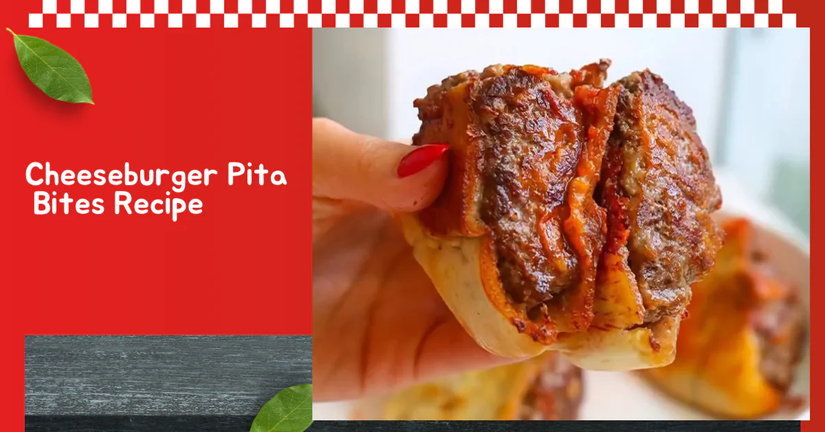 Cheeseburger Pita Bites