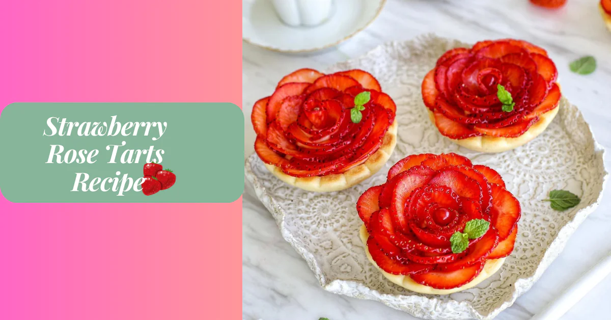 Strawberry Rose Tarts