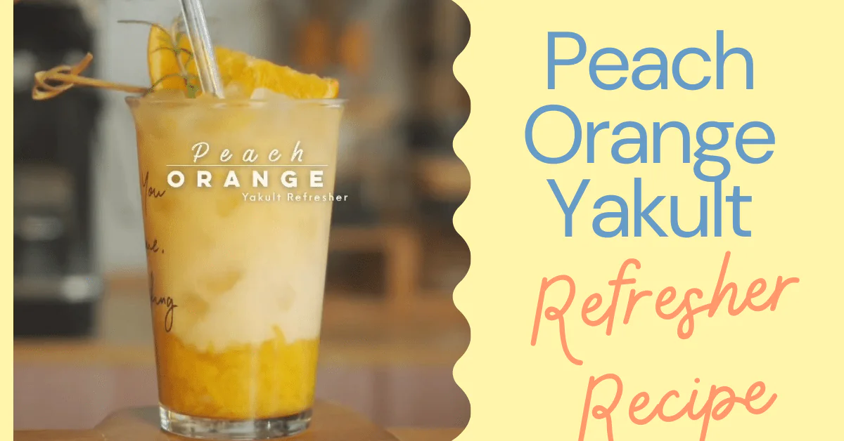 Peach Orange Yakult Refresher