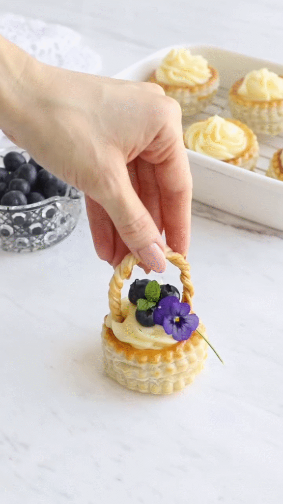 Puff Pastry Fruit Baskets