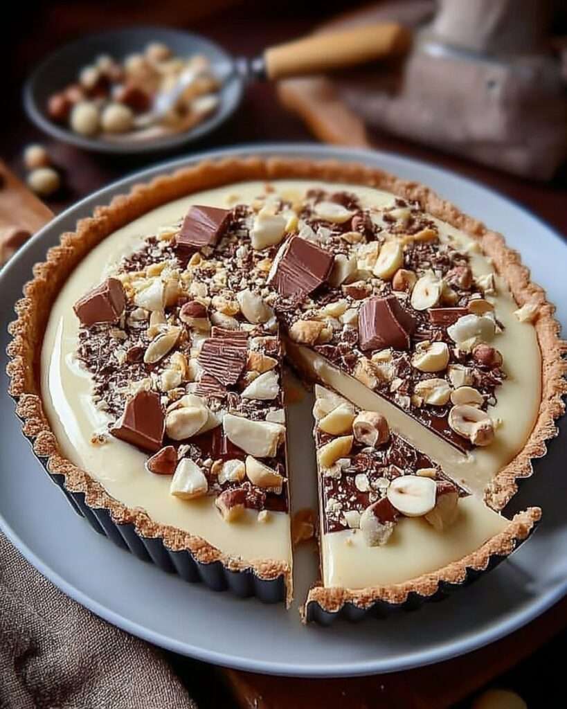 Kinder Bueno White Chocolate & Hazelnut Tart Recipe
