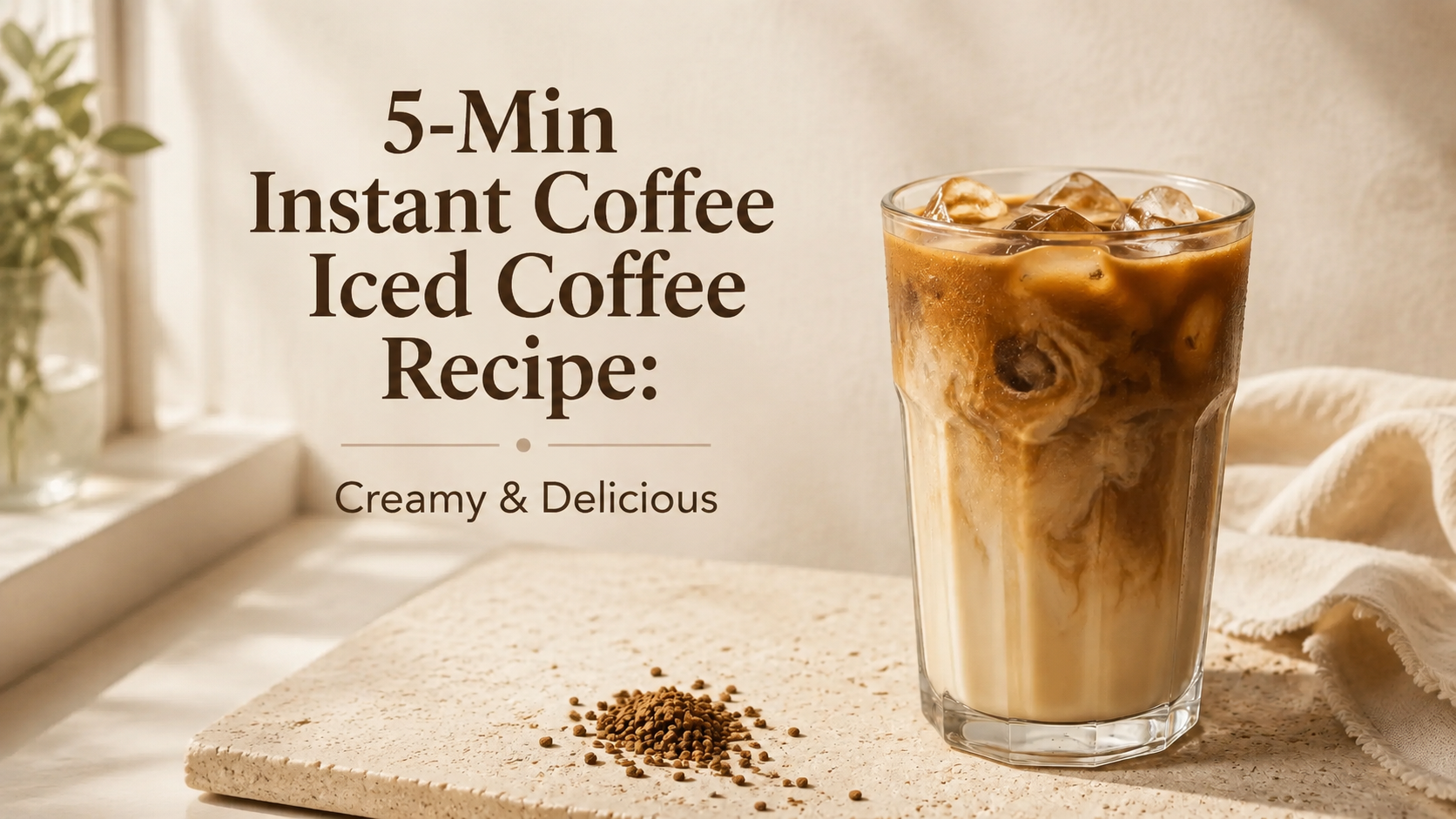 Instant Coffee Iced Coffee Recipe