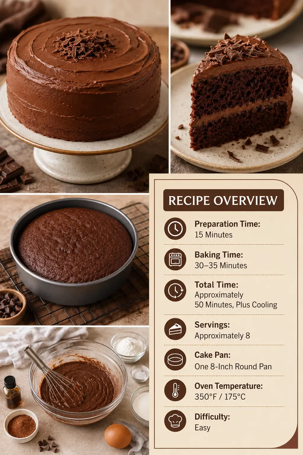 One-Bowl 1-Egg Chocolate Cake