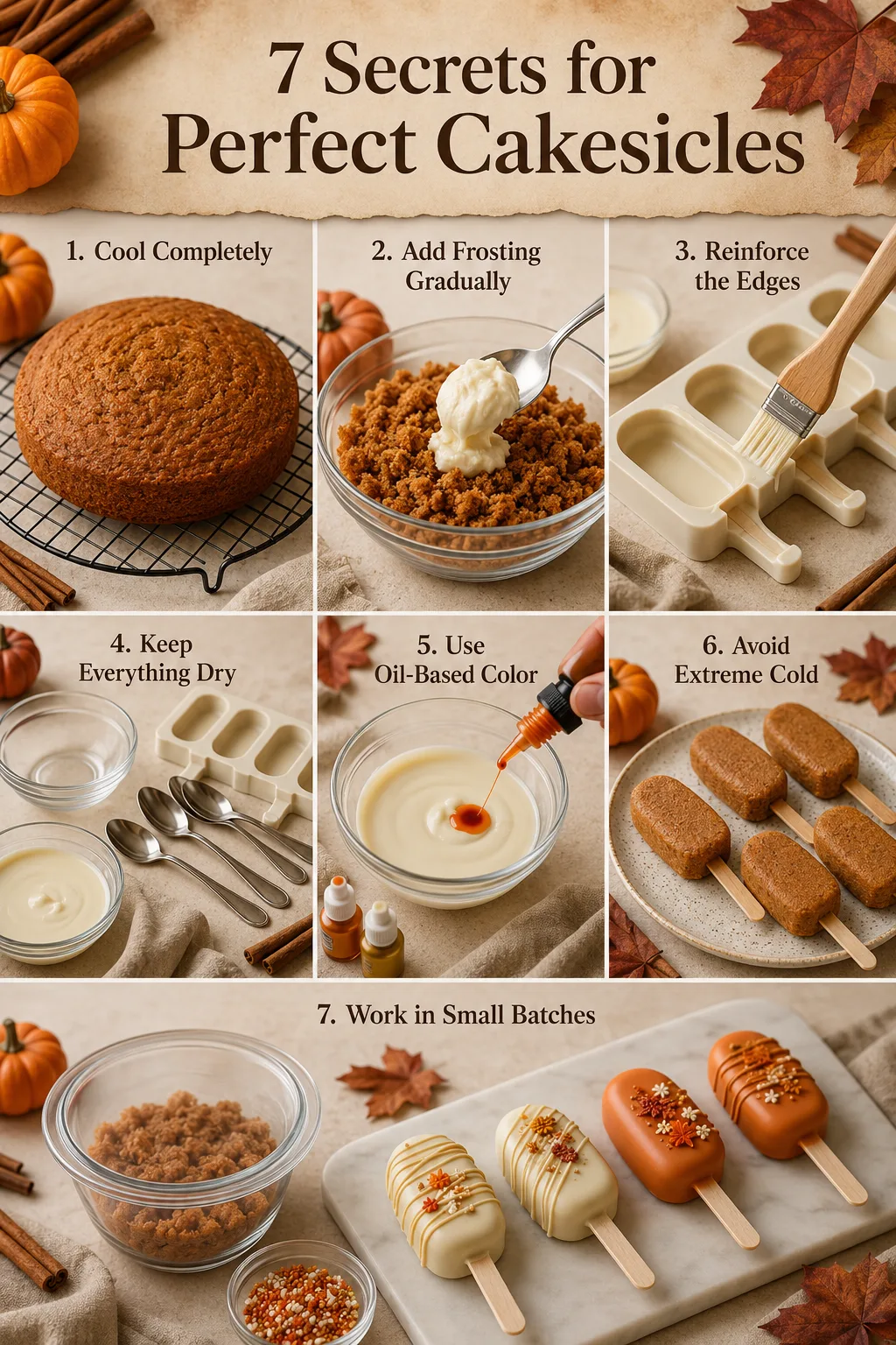 Thanksgiving pumpkin spice cakesicles with cream cheese