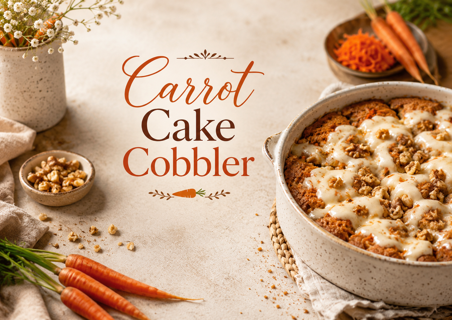 Carrot Cake Cobbler
