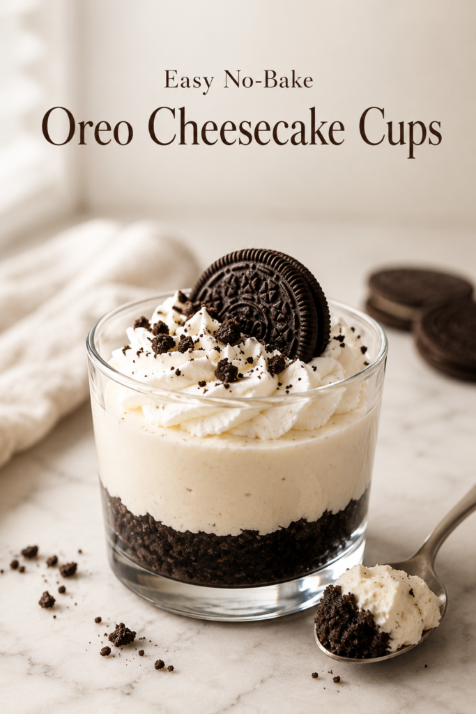 Oreo Cheesecake Cups