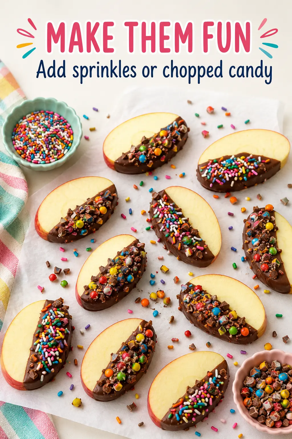 chocolate dipped apples