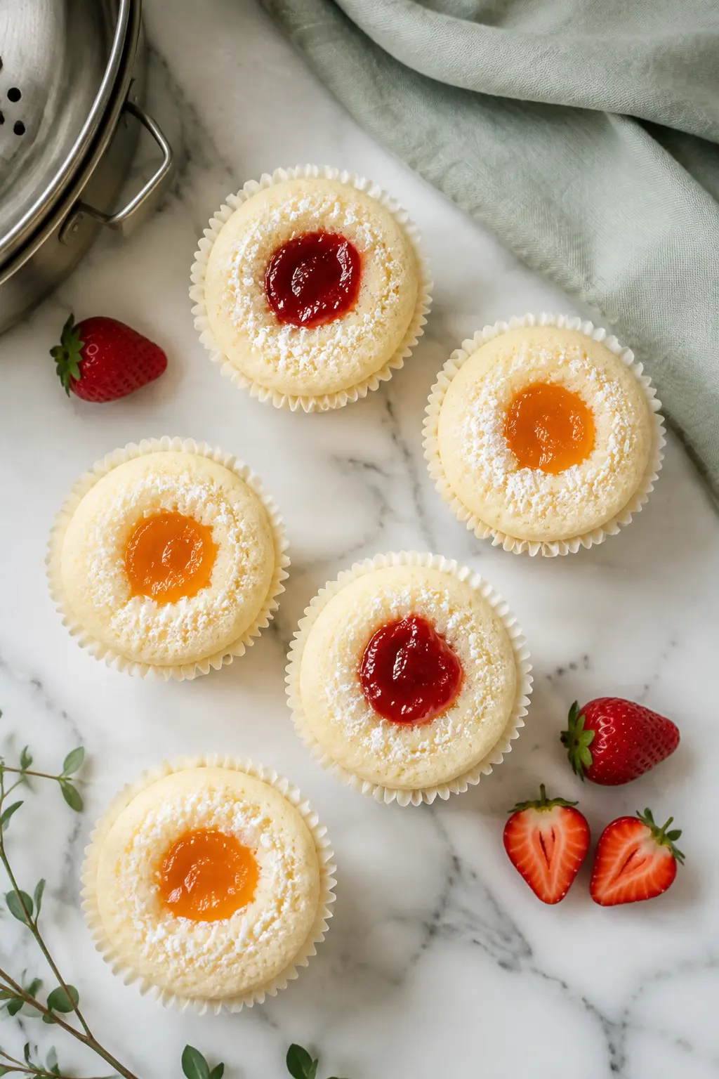Stovetop Jam-Filled Cupcakes