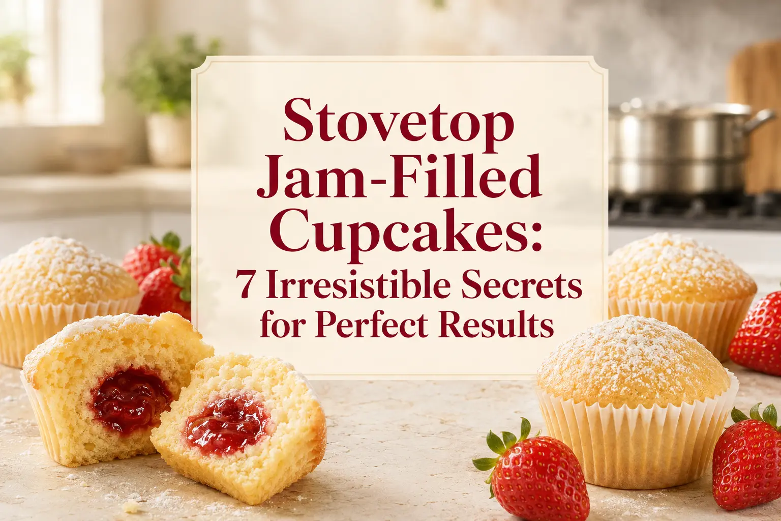 Stovetop Jam-Filled Cupcakes
