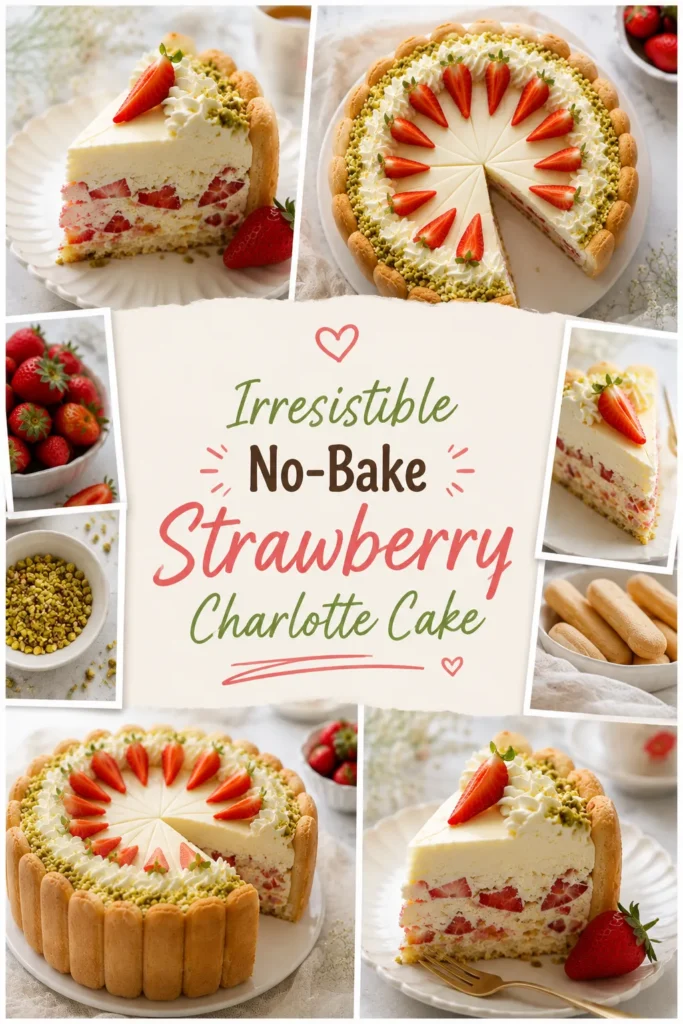 Strawberry Charlotte Cake