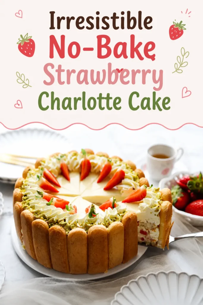 Strawberry Charlotte Cake