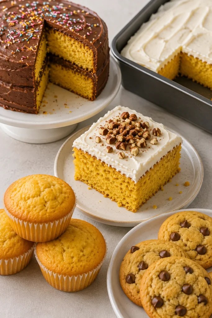 Recipes for a Yellow Cake Mix