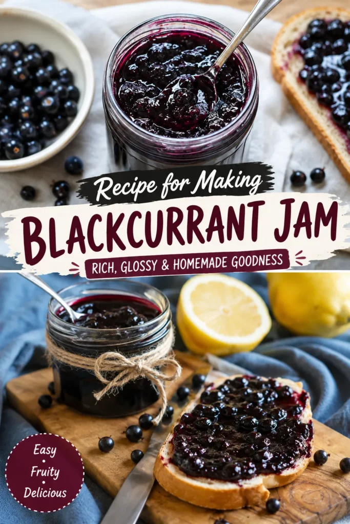recipe for making blackcurrant jam