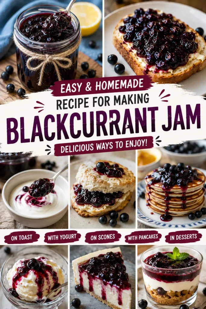 recipe for making blackcurrant jam