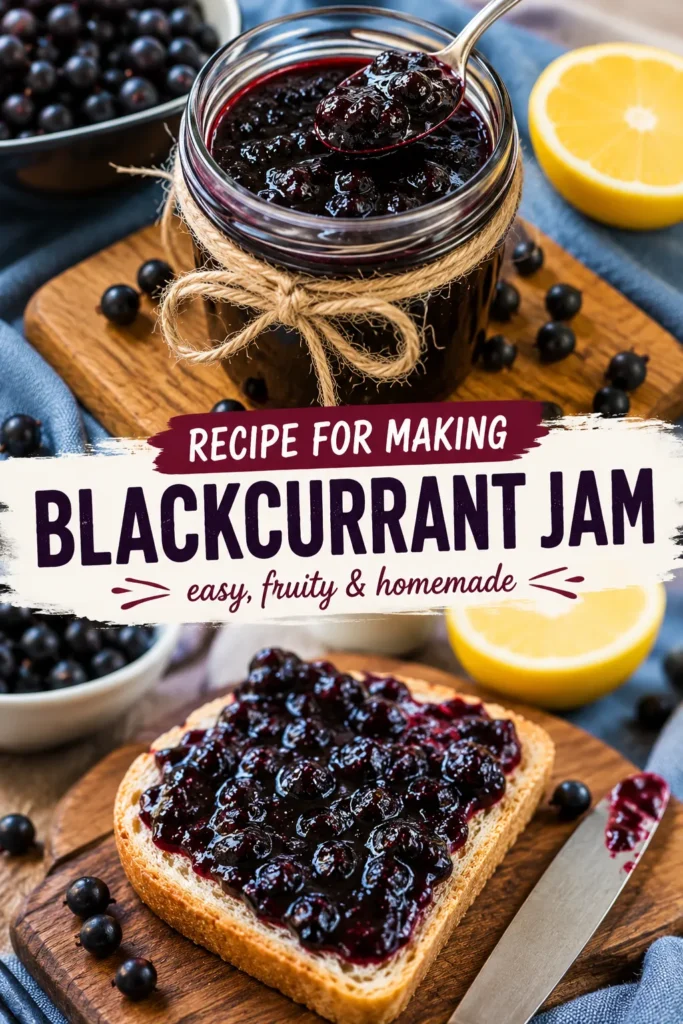 recipe for making blackcurrant jam