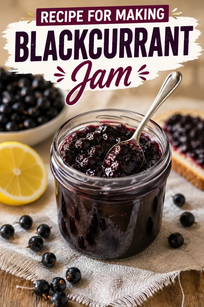 recipe for making blackcurrant jam