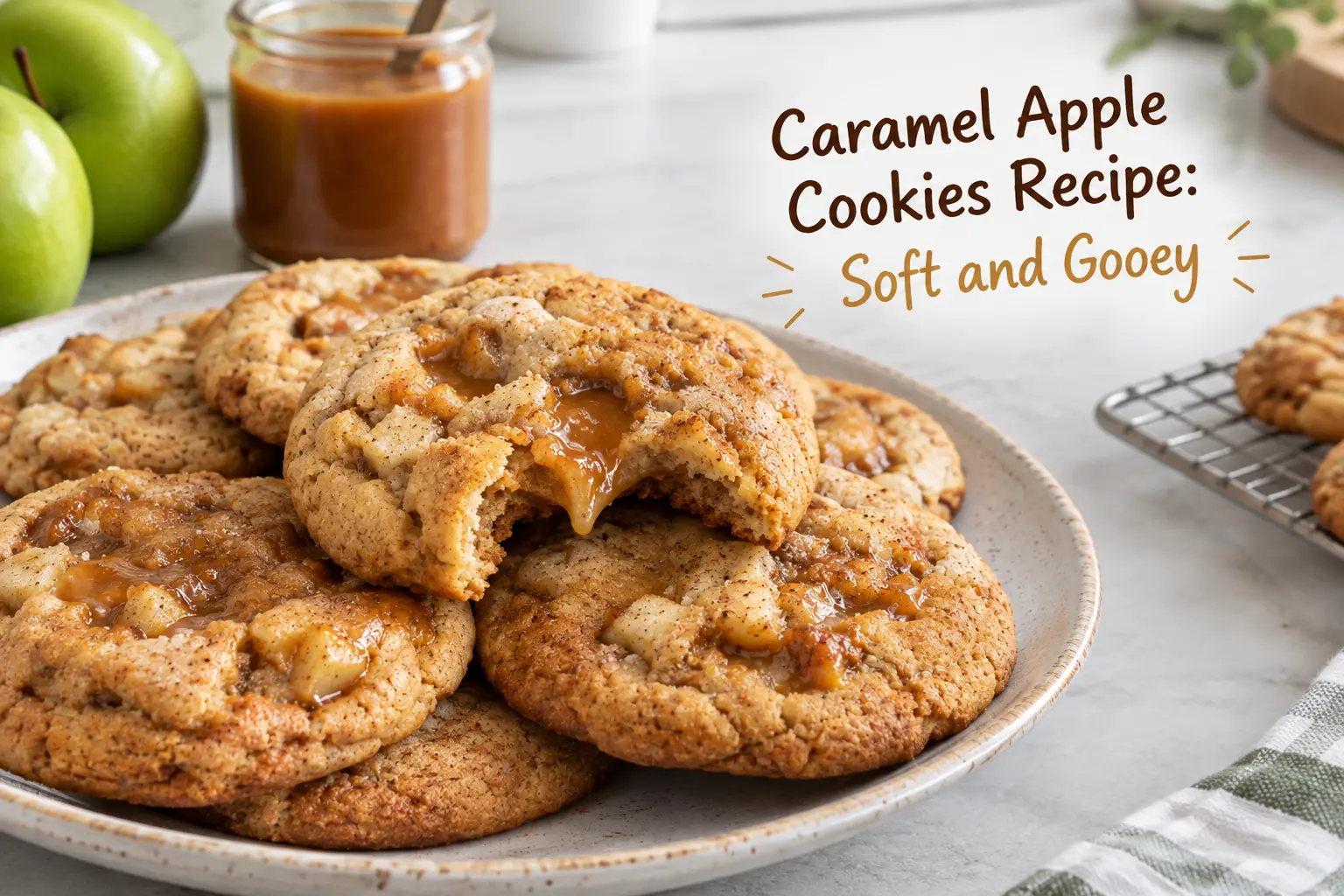 caramel apple cookies