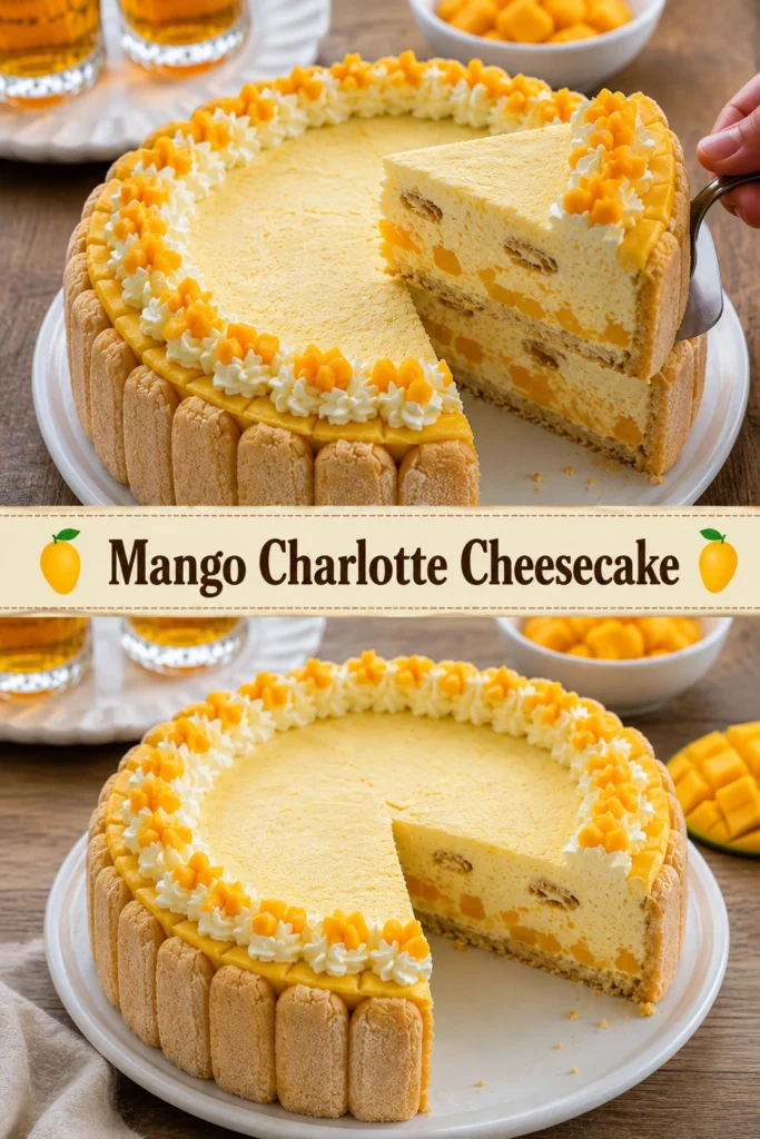 Mango Charlotte Cheesecake