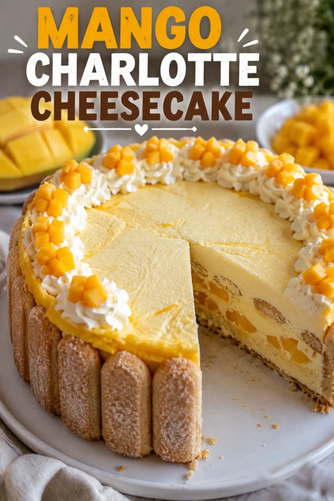 Mango Charlotte Cheesecake