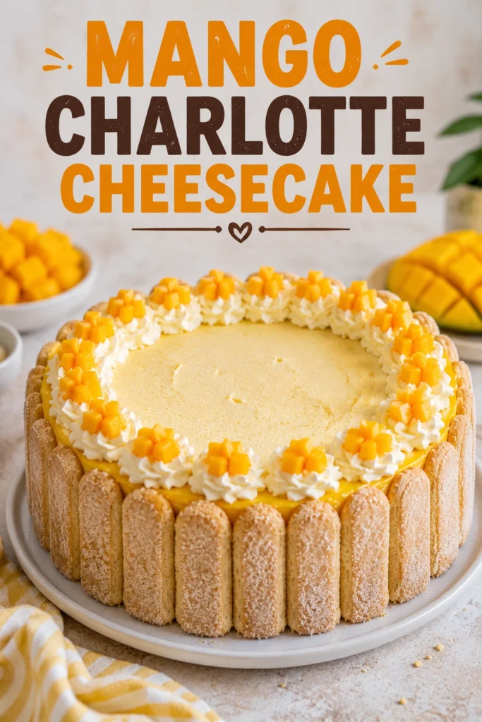 Mango Charlotte Cheesecake