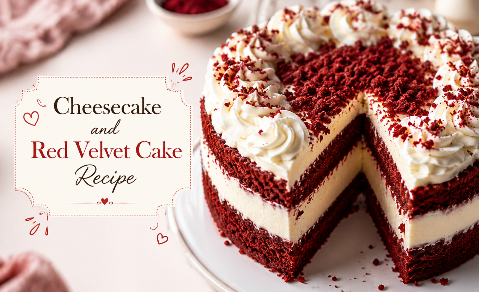 Cheesecake and Red Velvet Cake Recipe