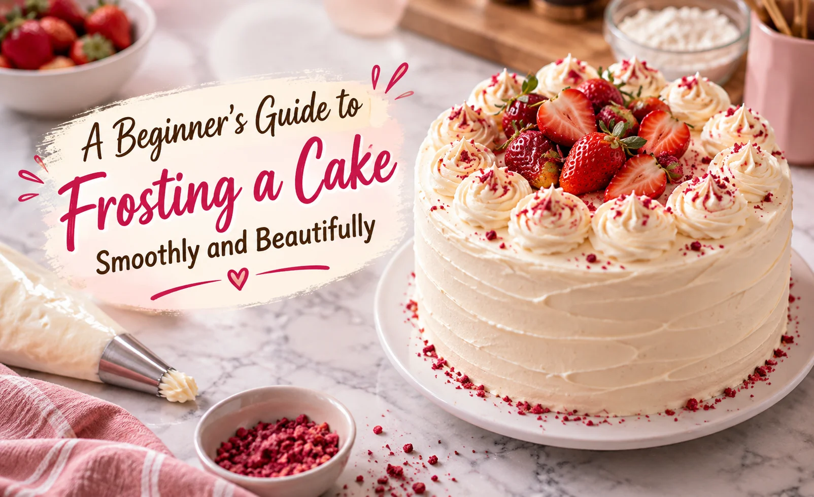 How to Frost a Cake With Frosting