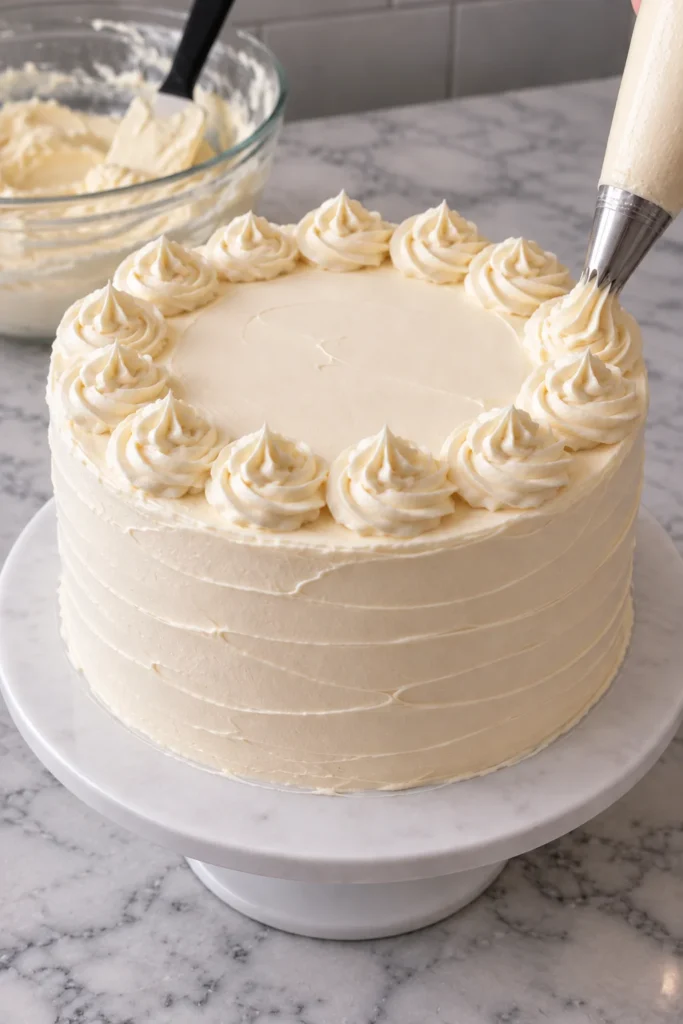 How to Frost a Cake With Frosting