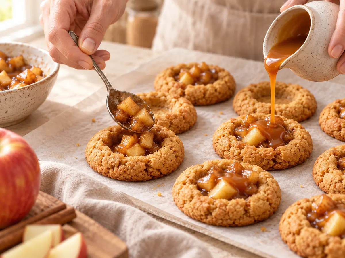 Caramel apple cookies recipe step 7