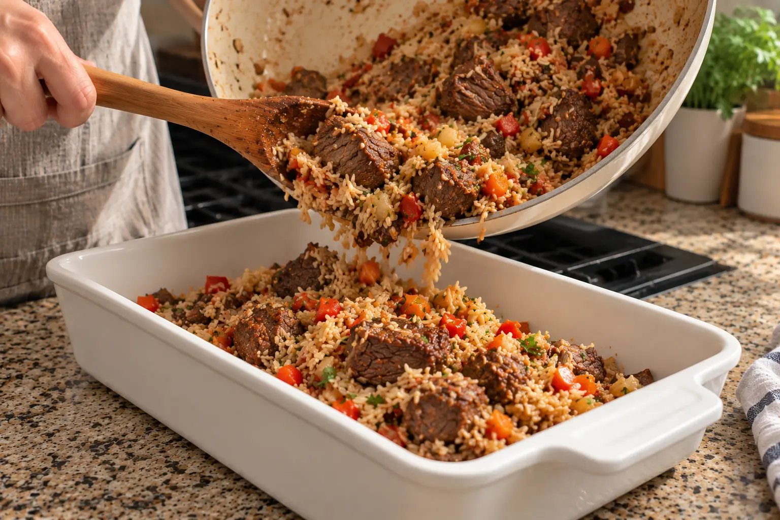 Cheesy Hamburger Rice Casserole Recipe