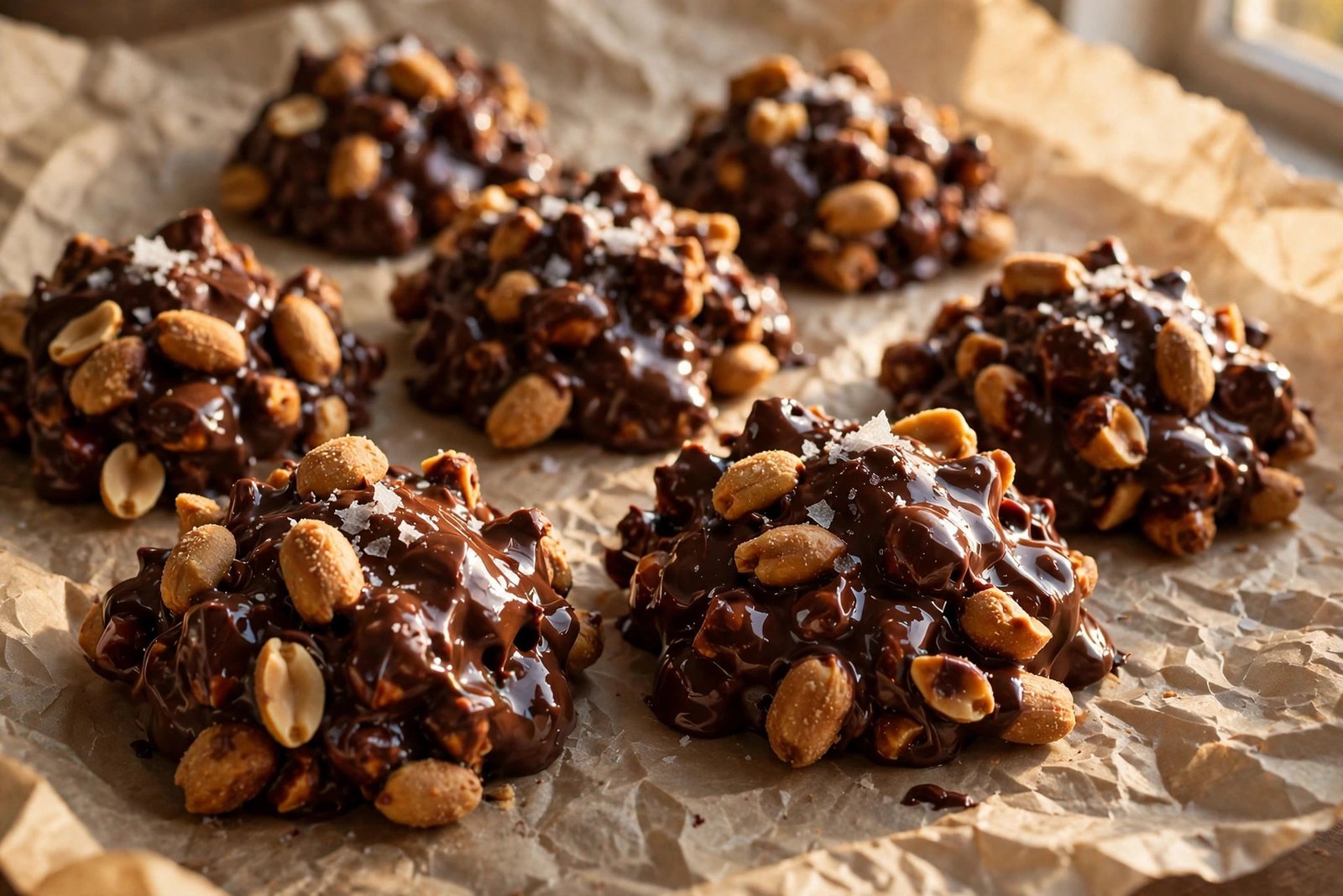 chocolate peanut clusters recipe