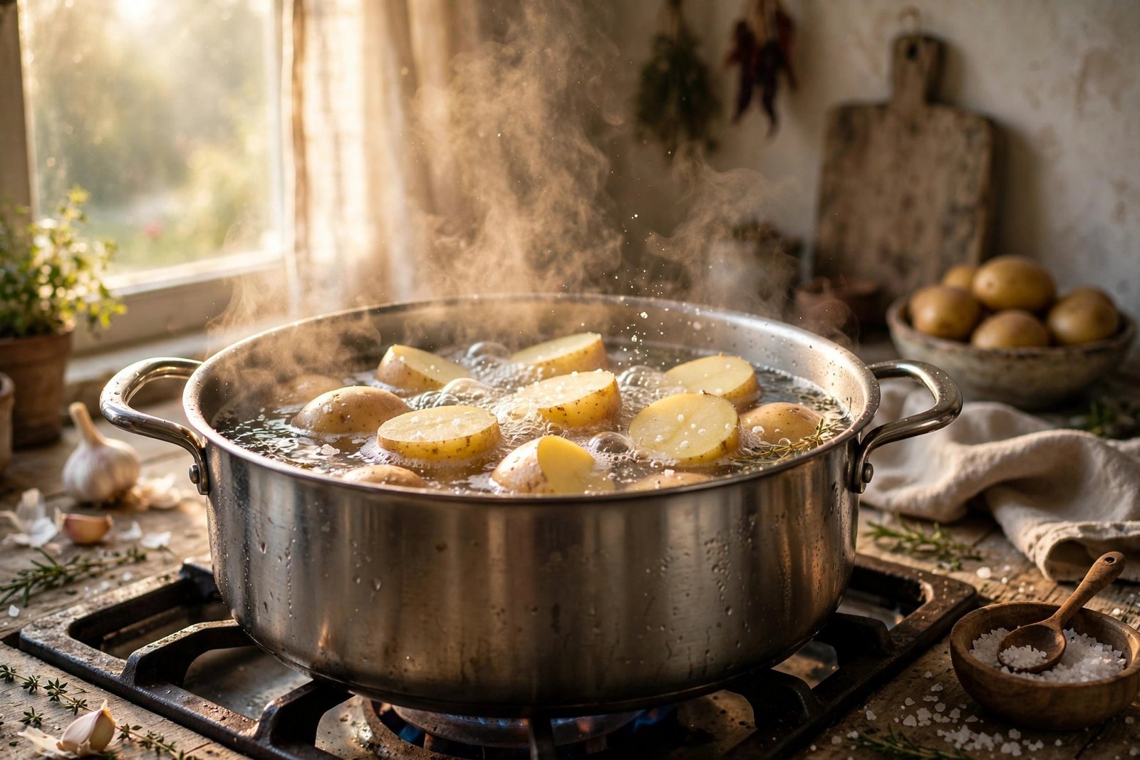 Creamy Garlic Baby Potatoes Recipe