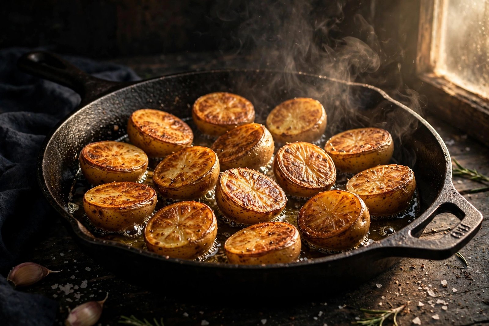 Creamy Garlic Baby Potatoes Recipe