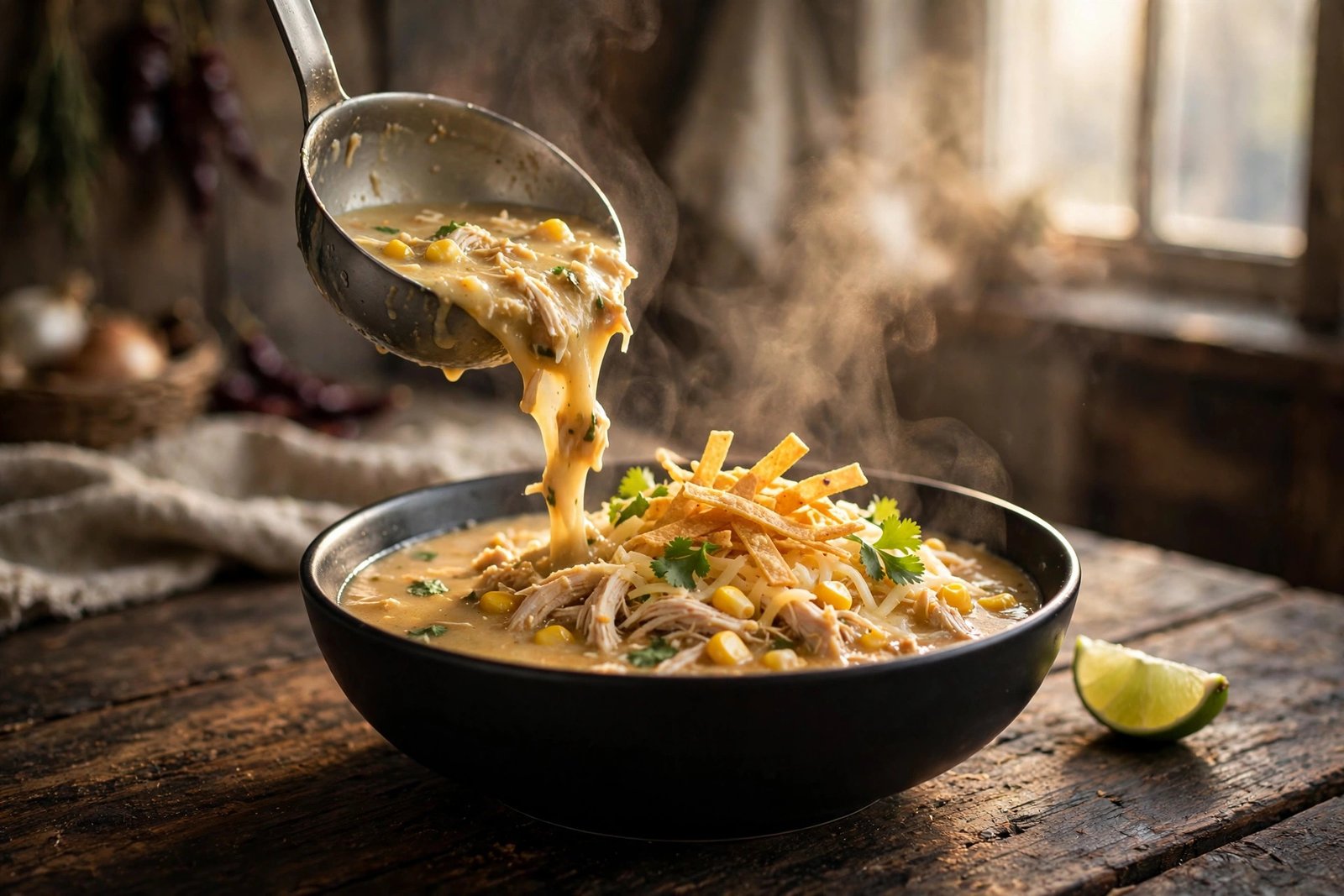 Creamy Chicken Enchilada Soup Recipe